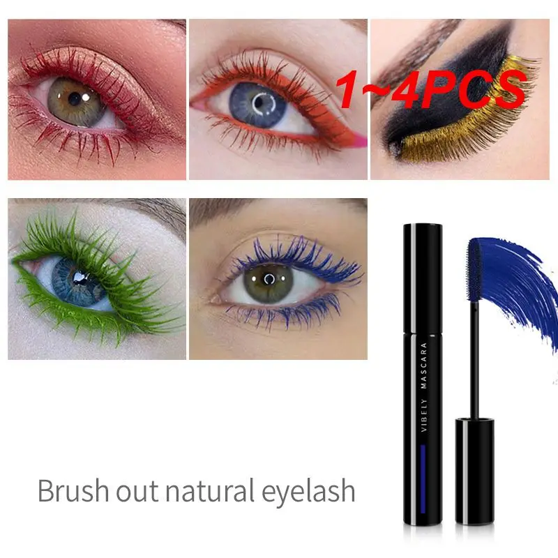 

1~4PCS Eye Lashes Long-lasting Formula Dramatic Vivid Color Lashes Long Lasting Colorful Lashes Unleash Your Creativity Curling