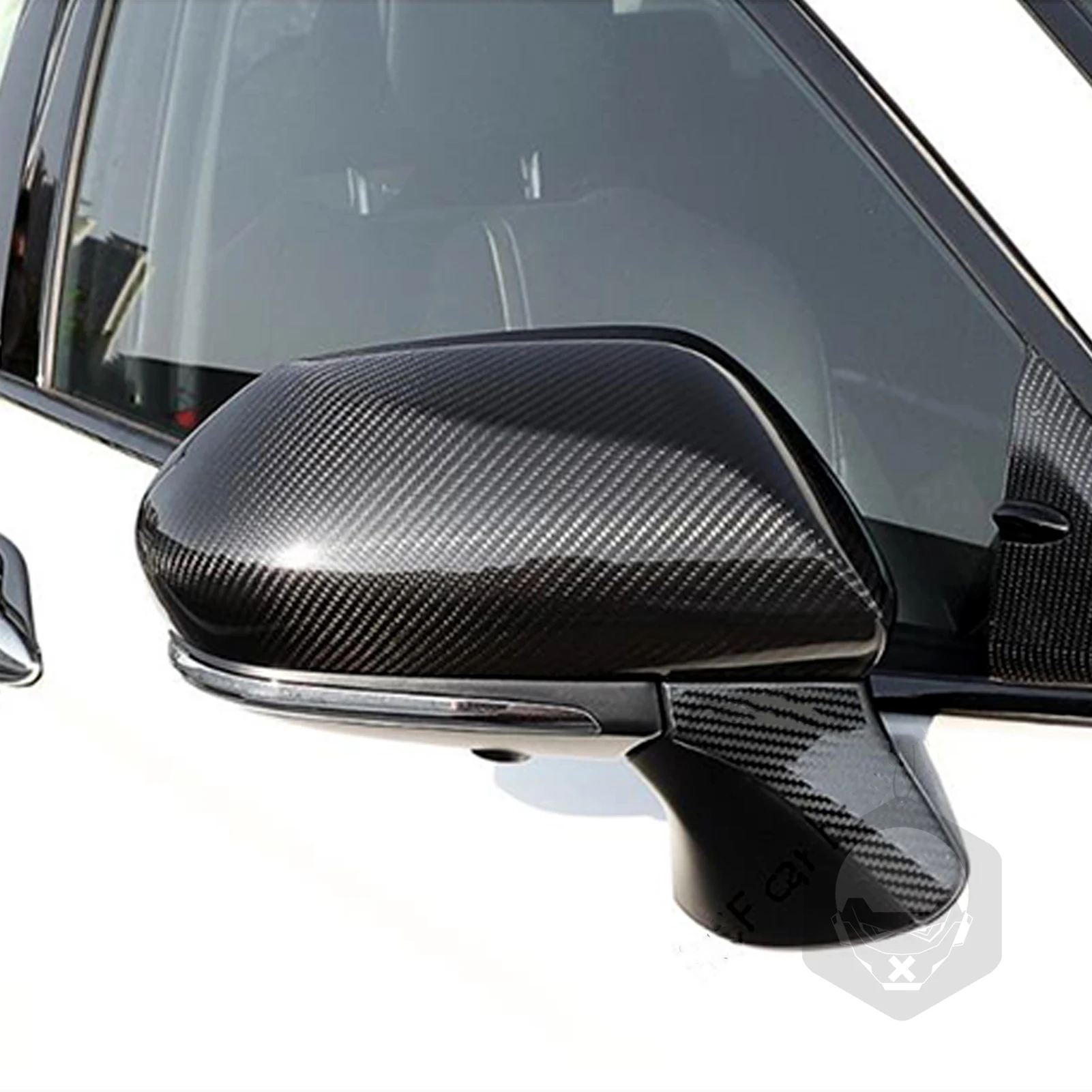 Carbon Fiber Car Rear View Door Wing Mirror Side Mirrors Cover Caps Shell Case For Toyota Camry 8th Gen 2018+ Decorative Parts