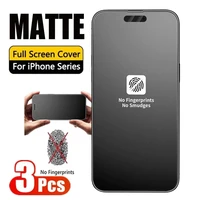 3PCS Anti Fingerprint Matte Screen Protector For iPhone 17 Pro Max 15 14 16 11 12 13 Mini XR X Xs 7 8 Plus 17 Air Tempered Glass 1
