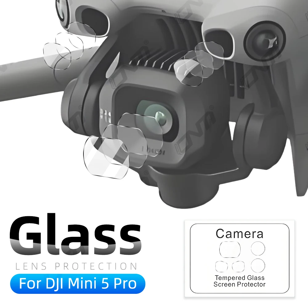 Lot de 2/3 Verres Protection Objectif DJI Mini 5 Pro - Anti-Rayure