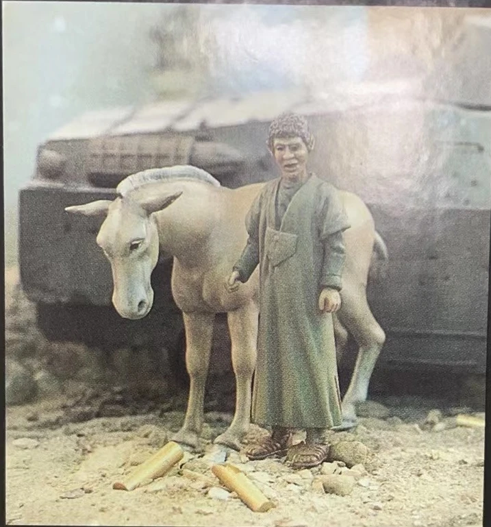 1/10 Hars Figuur Buste Model Oude Warrior and Monkey Resin Model Kit