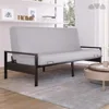 Metal Futon Frame – Space-Saving Modern Futon Frame Full Size - 2 in 1 Design Perfect for Modern Living Spaces (Black) 5