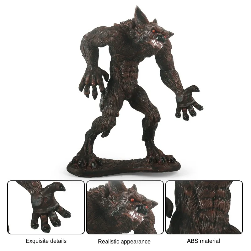 Loupgarou OozdecFigurine modèle loupgarou, Jouet animal de la