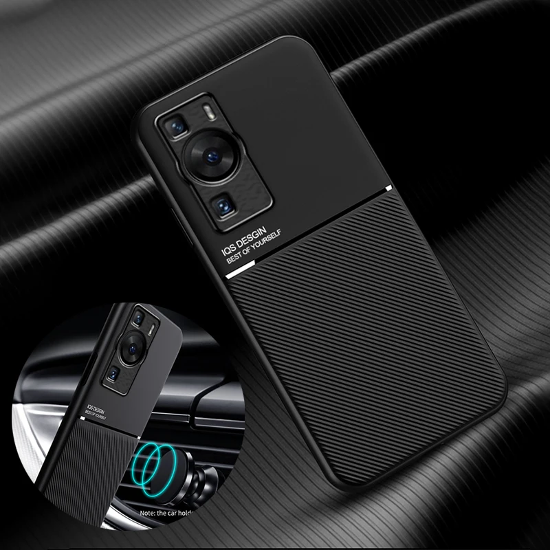Custodia Magnetica In Pelle Per Huawei P60 P60 Pro P50 P50 Pro Huawei P40 P40 Pro P30 P30 Lite P20 P20 Lite Copertura Magnetica Per Auto