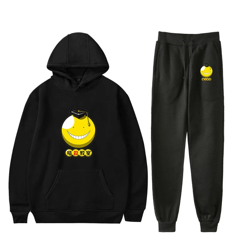 New Assassination Classroom Anime Tracksuit Set Hoodie+Pants Sweatshirts 2 Pieces Set Hoodies Sporting Suit Coat Sport Sets