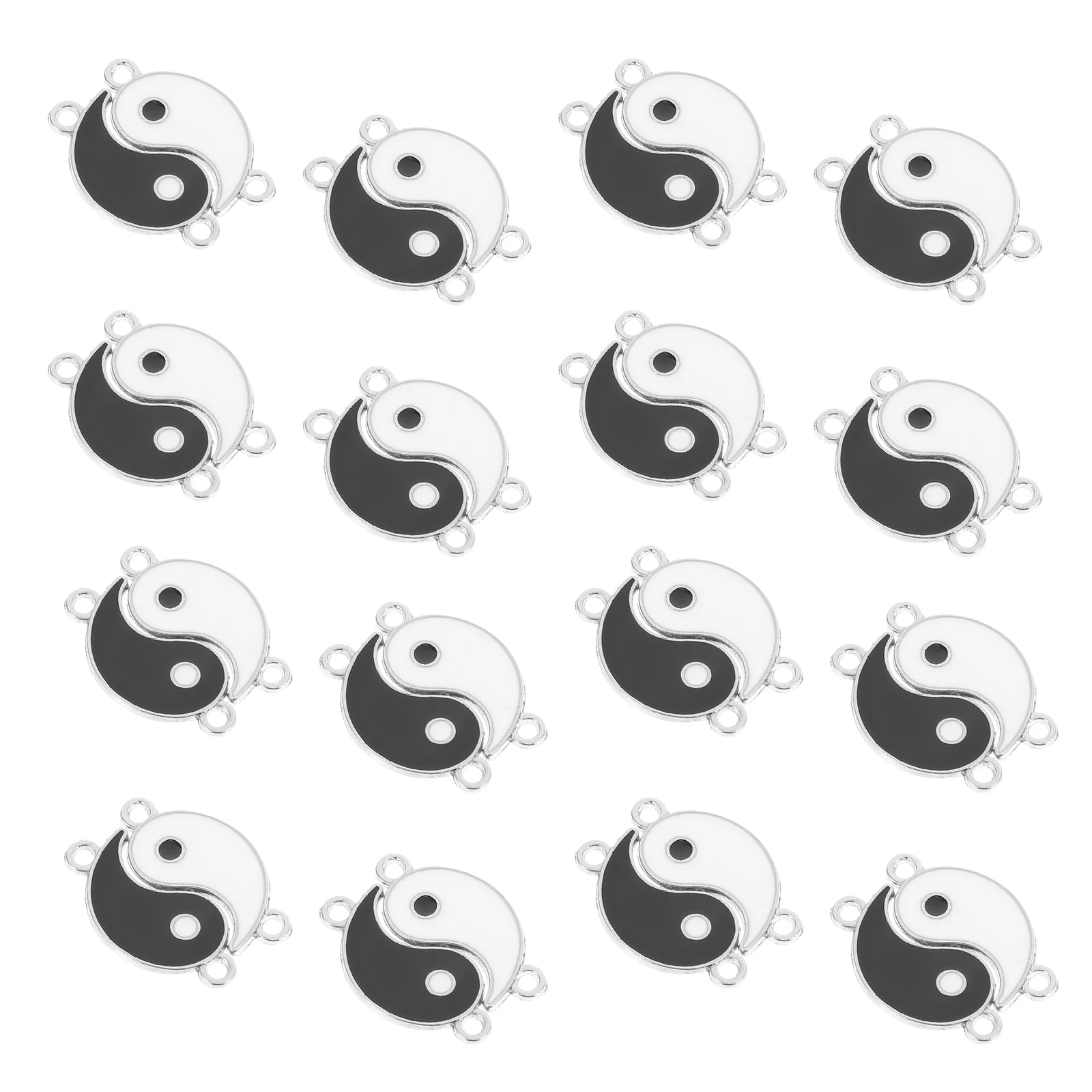 

24PCS Yin Yang Charms Tai Charms Chinese Keychain Ornament Wealth Charms for Bracelet Necklacess DIY Jewelry Making