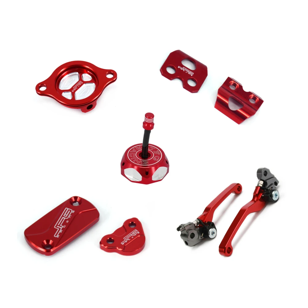 

Крышка масляного фильтра CNC, крышка Газа, тормозной рычаг сцепления, тормозной хомут, зажим, Крышка Резервуара переднего и заднего тормоза для HONDA CRF450R CRF 450R