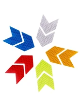  10Pcs Bike Frame Sticker Arrow Reflective Sticker Car Motorcycle Bicycle Decal Safety Cycling Reflective Tape Bike Accessories 