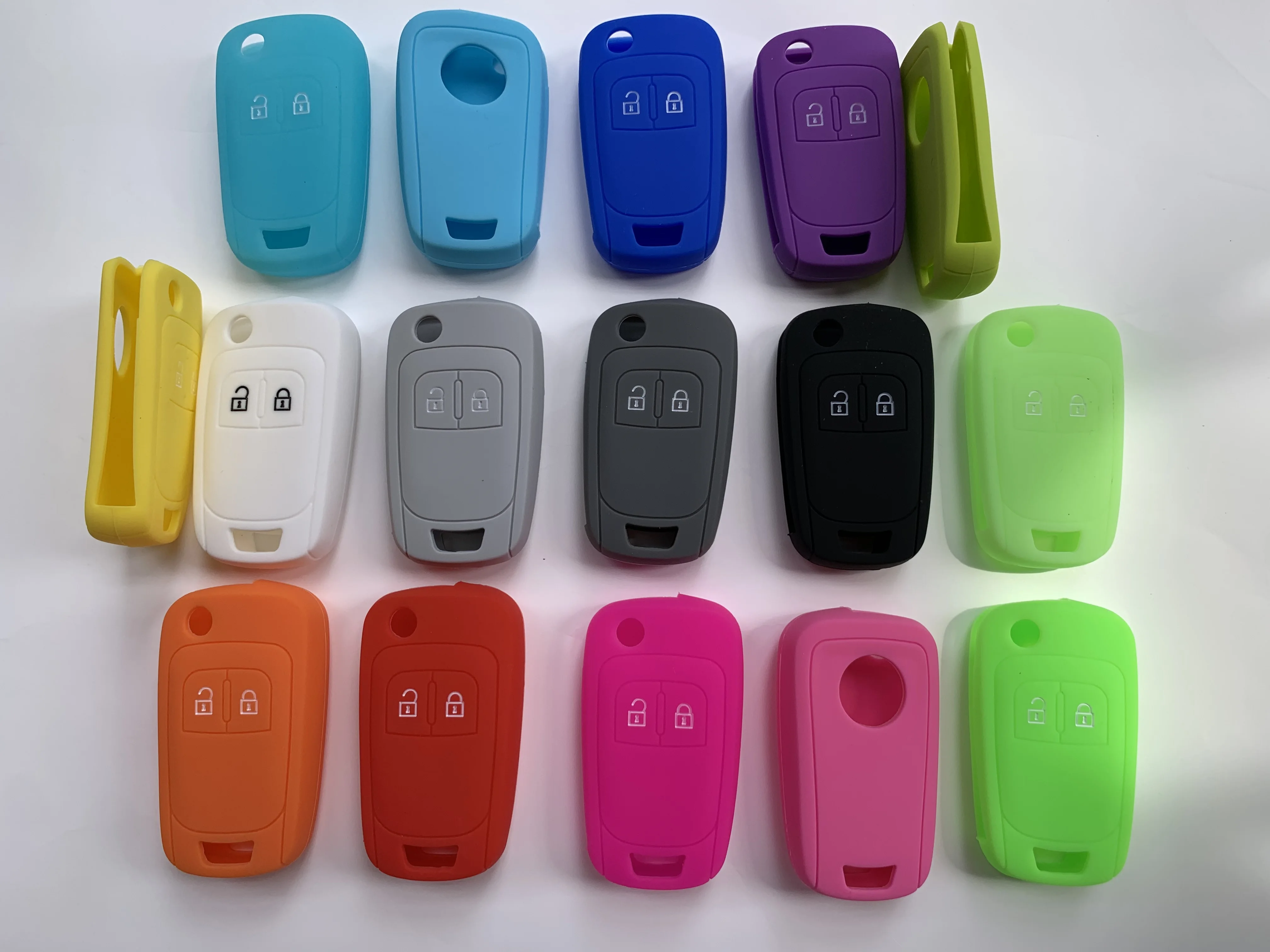 Key Case Cover 2 Button Silicone For Chevrolet Lova Sail Aveo Cruze Opel Vauxhall Insignia Astra Buick Flip Remote