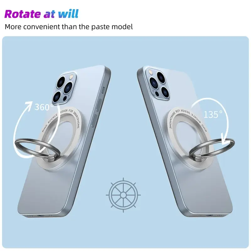 Magnetic for Magsafe Phone Holder Stand Mini Magnet Finger Ring Socket Cellphone Bracket for IPhone 16 15 14 13 12Pro/Max - Image 3