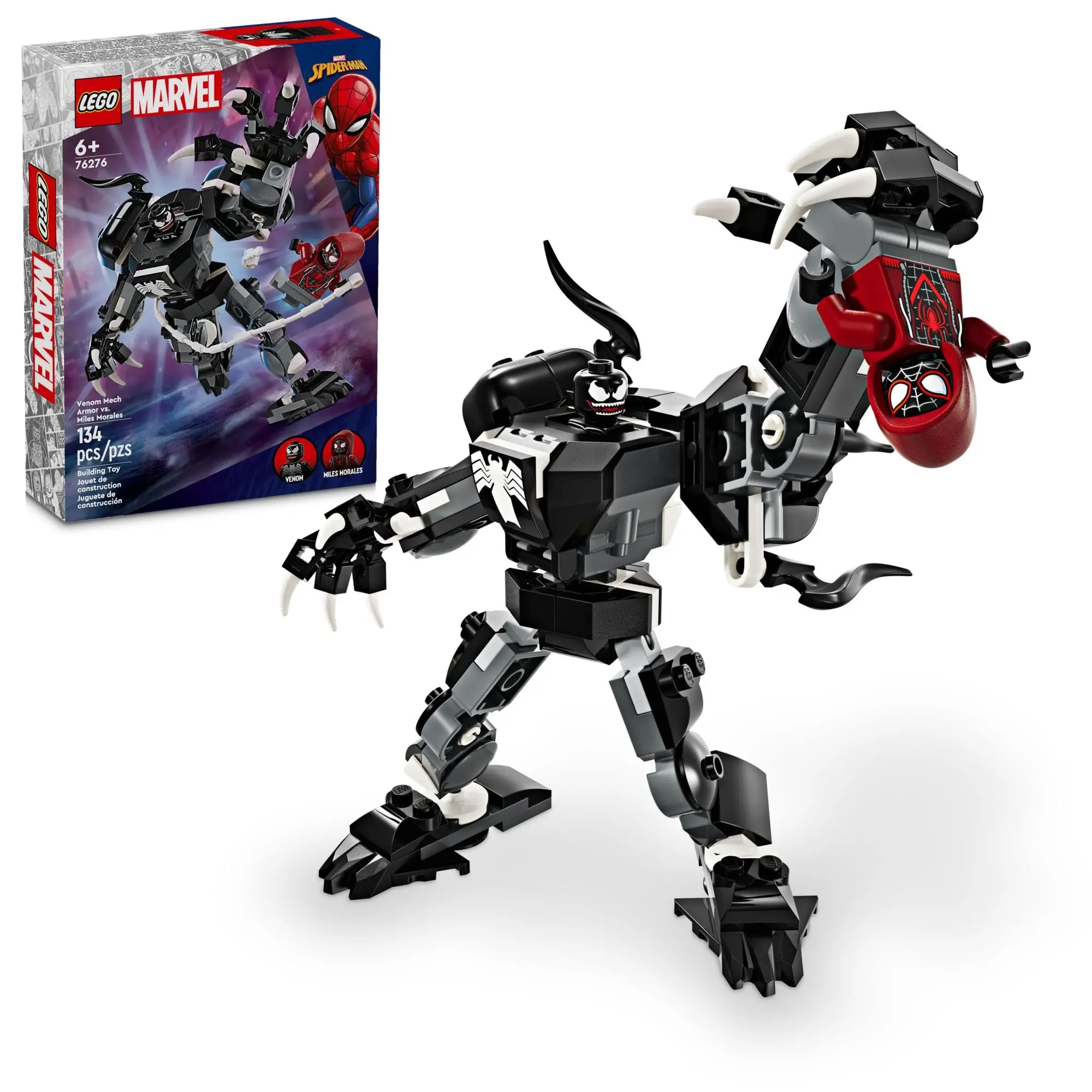 LEGO Super Heroes-76276 Venom Mech Creative Building Block Toy Ornaments, Room Decoration