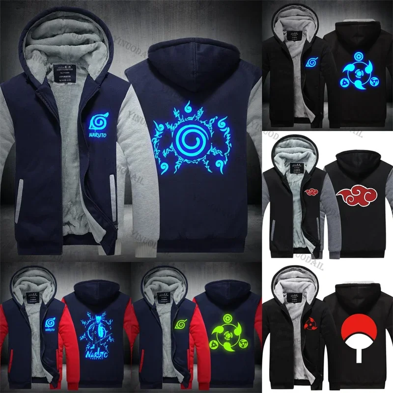 

Толстовка с капюшоном, ниндзя Акацуки удзумаки, люминесцентное покрытие Какаси, фигурки аниме, косплей, толстовка