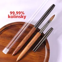 Kolinsky Acrylic Nail Brush Set 3D Pure Handmade Nail Brushes For Acrylic Application Professional Nail Art Brush 2