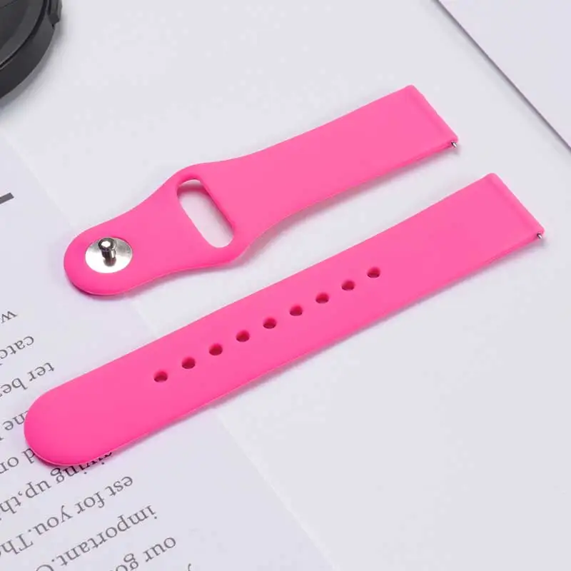 Universal Silicone Sport Watch Strap - 20mm/22mm | Durable Wristband Bracelet | Fashionable Correa Accessories