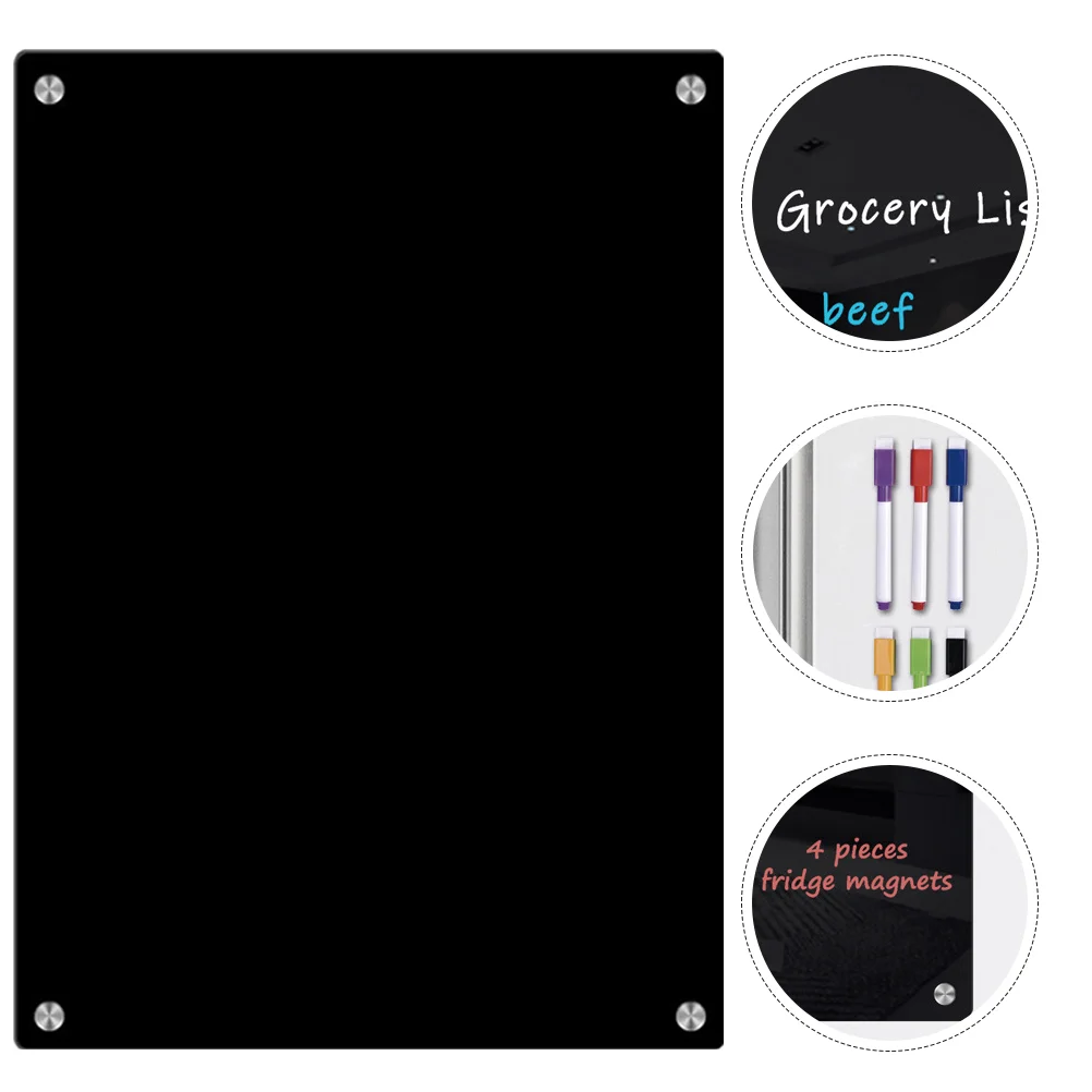 Rewritable Message Board Small Dry Erase Boards Kitchen Supplies Magnetic Reminder Schedule Writing Fridge