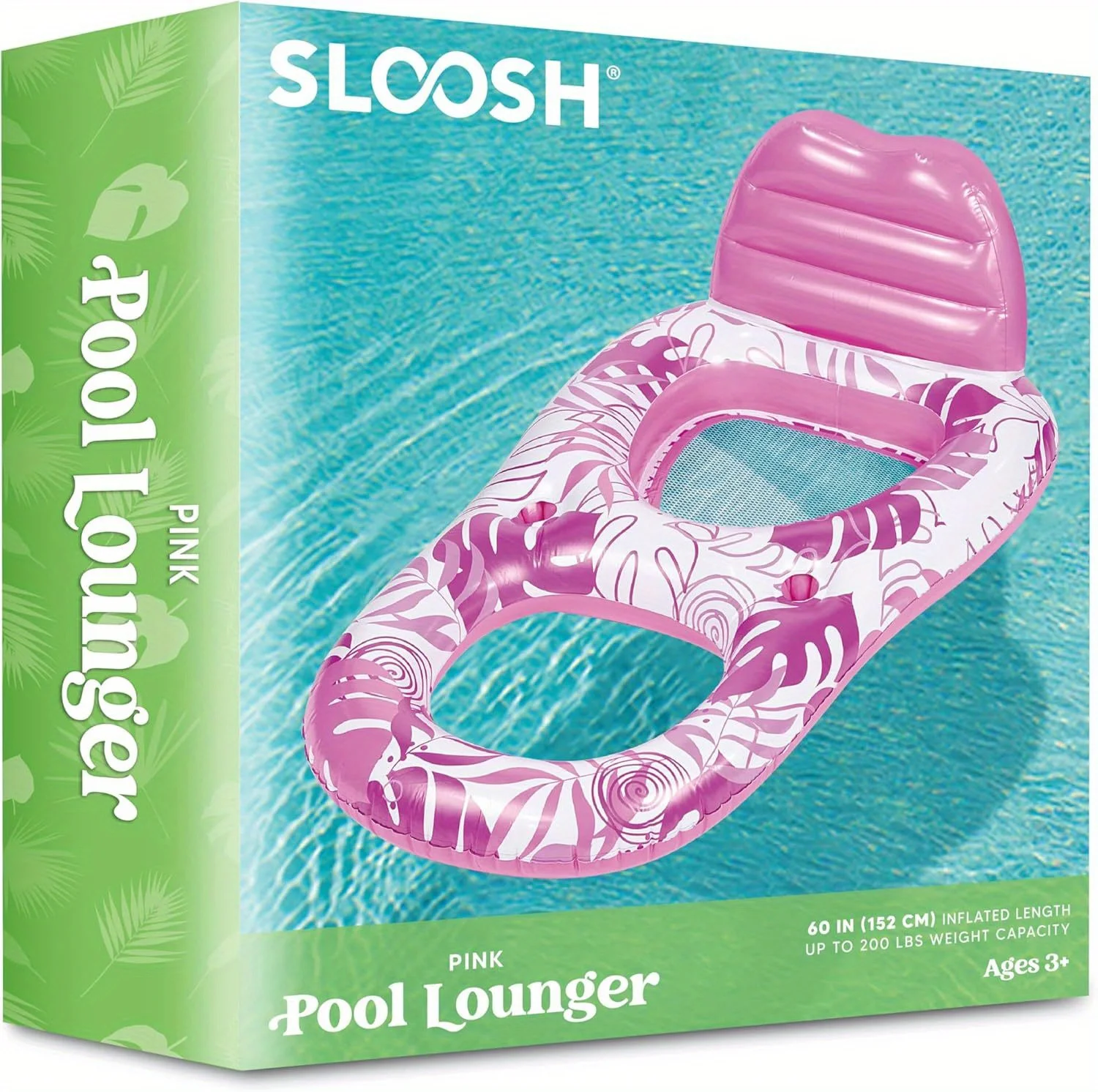 Sloosh Aufblasbare Pool-Liegen für Erwachsene, Schwimmliege, Wasserliege, Schwimmender Relaxsessel für Sommer-Wasserpartys – Detail 7
