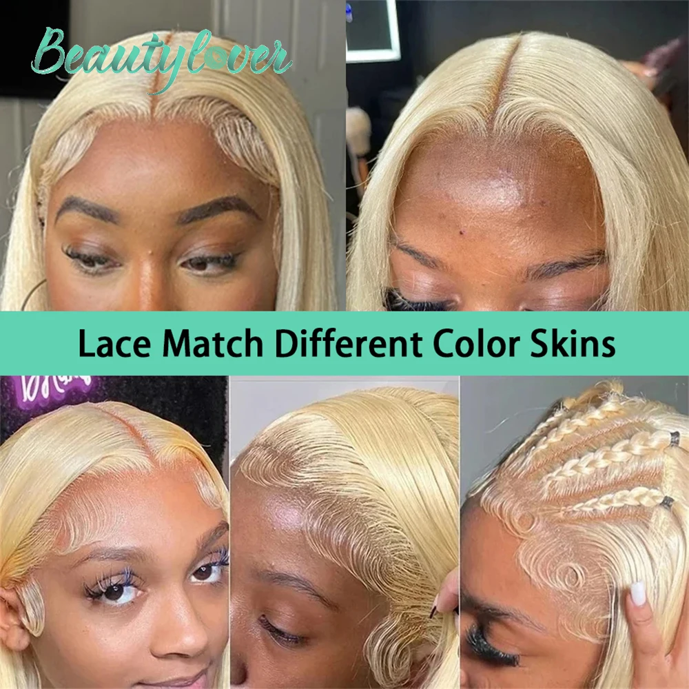 Real HD Lace Blonde 613 13x4 Human Hair Lace Frontal 13x6 HD Lace Frontal 4x4 5x5 HD Lace Closure Baby Hair Brazilian Remy Hair 5