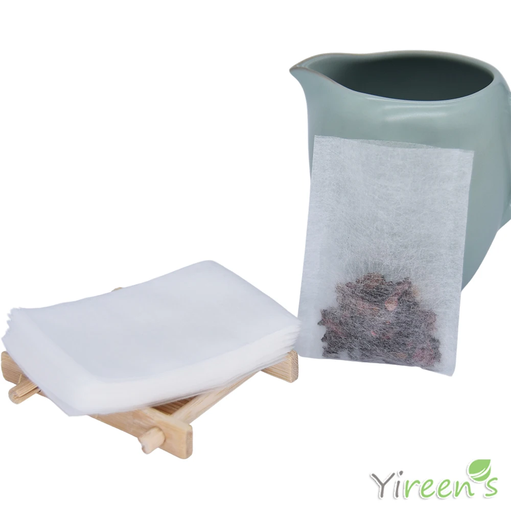 Food Grade Corn Fiber Filter Biodegradable Heat Sealing Teabag For Herb Loose Spice 1000pcs