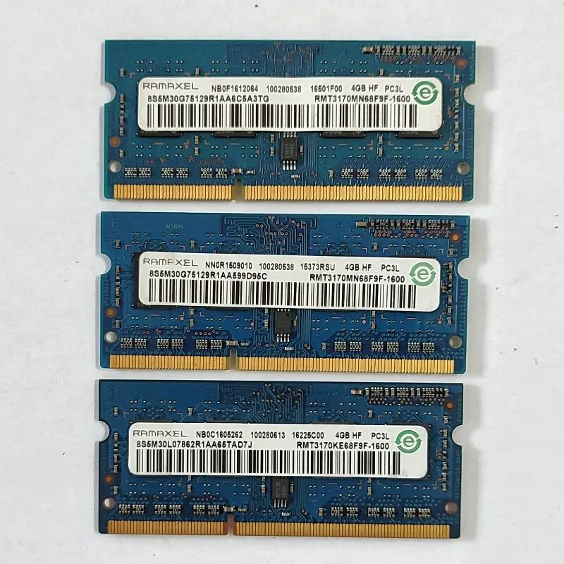 portátil ddr3 4gb 1rx8 PC3L-12800S-11 sodimm 1.35v