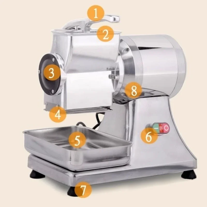 110v/220v/Commerial Electric Bread Crumbs Pulverizer Stainless Steel Cheese Grater Grinder Grinding Machine Bread Crumb Mill 2