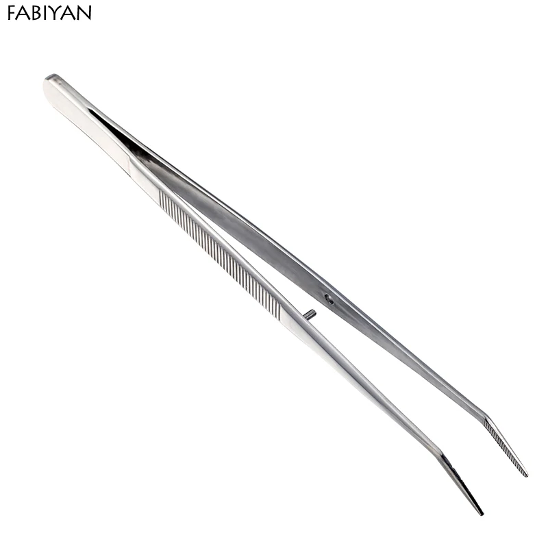 FABIYAN Stainless Steel Nail Art Nippers Tweezers Rhinestones Crystal Sequins Glitter Picking Up Cotton Cleaner Tools Manicure  5