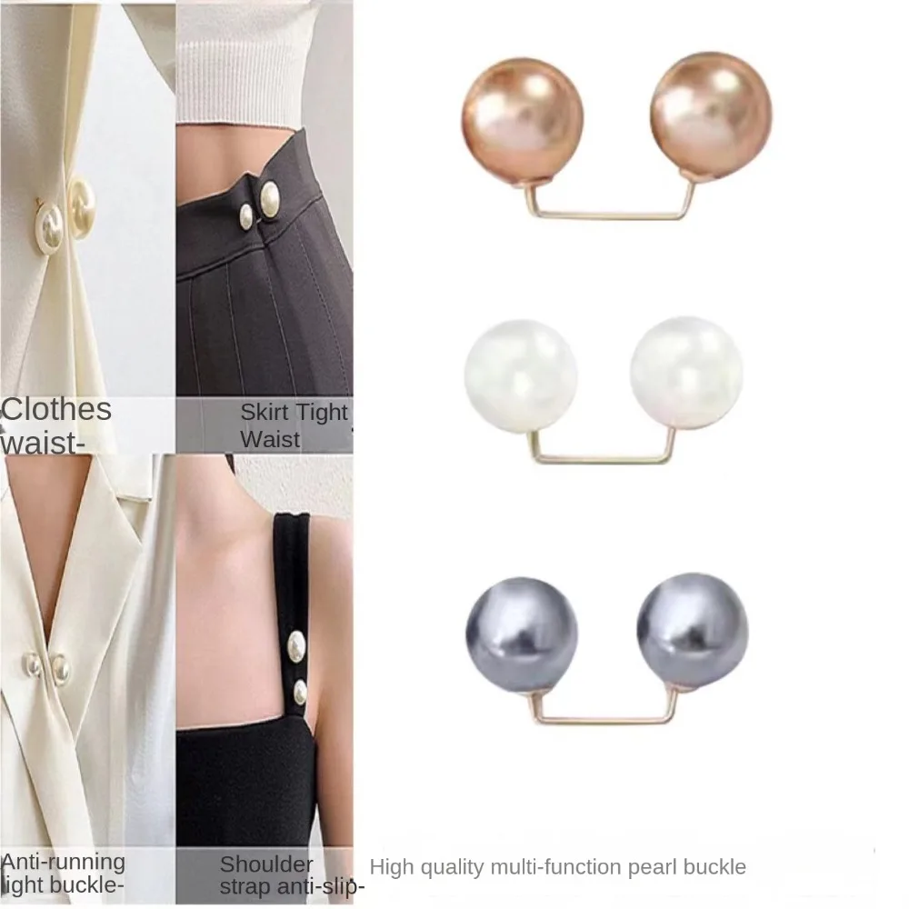 Pearl Brooch Detachable Waist Clip Accessories for Women