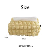 Luxury Pineapple Pattern Tissue Box Foldable Napkin Holder Rectangle Nordic Home Kitchen Paper Holder Storage Box Decoration 2