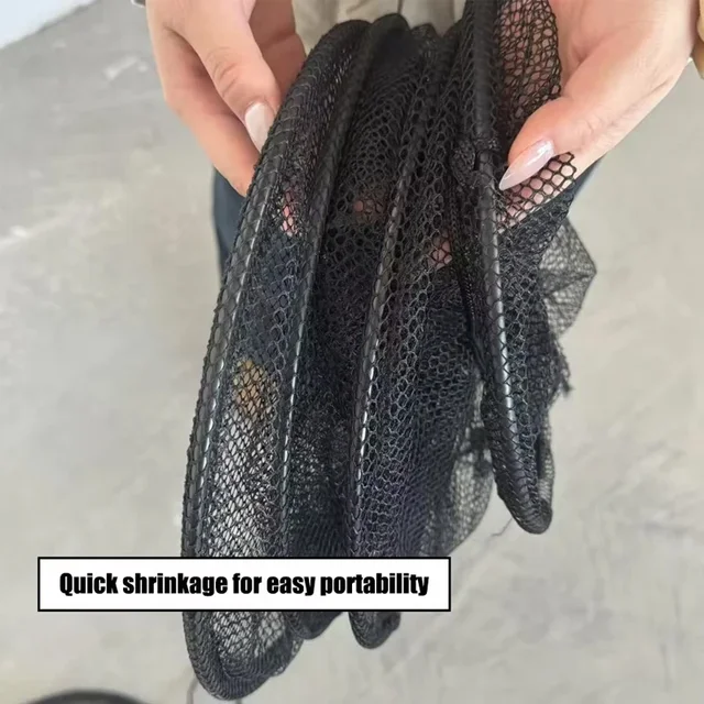 Fishing Landing Net, Foldable Large Fish Net with Safety Rope & Carry Bag, Lightweight Landing Net for Catch and Release, Portab 5
