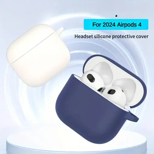 For AirPods 4th Accessories Case 2026 Soft Silicone Shockproof Protective Case For AirPod 4 with Active Noise Cancellation Cover - Image 3
