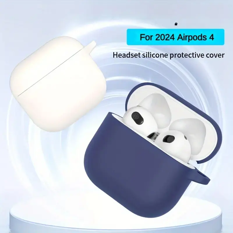 For AirPods 4th Accessories Case 2026 Soft Silicone Shockproof Protective Case For AirPod 4 with Active Noise Cancellation Cover - Image 3