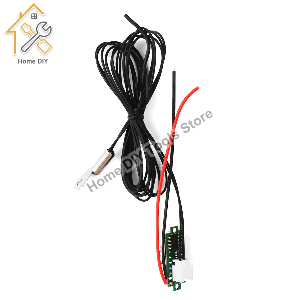 DC4-28V Digital Thermometer-50~210℃/-58~410℉ Temperature Sensor With NTC Waterproof Metal Probe