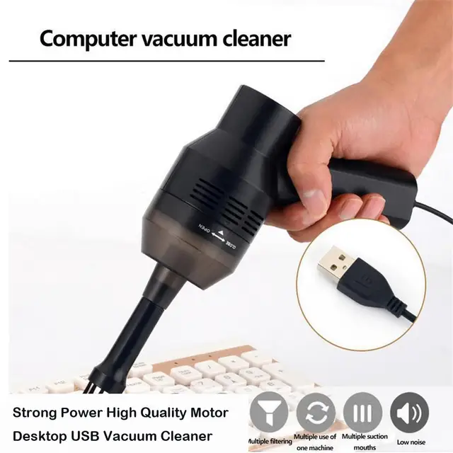 USB Keyboard Vacuum Cleaner Computer Keyboard Vacuum Cleaner Portable Mini Handheld USB Keyboard Vacuum Cleaner for Laptop Desk 2