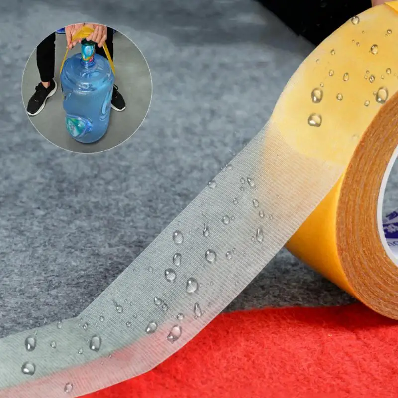 Strong Fixation Double Sided Tape Traceless Carpet Tape High Viscosity  Adhesive Waterproof Translucent Mesh Cloth Base Tape - AliExpress