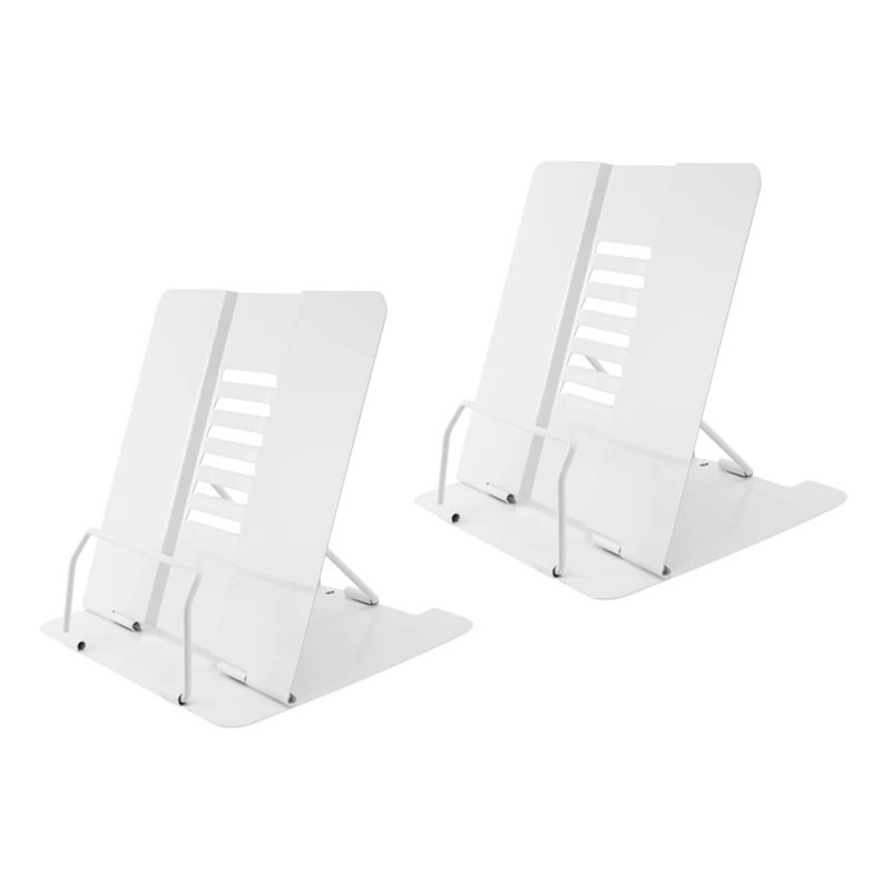 

Портативный металлический Регулируемый держатель для книг для чтения, 2 шт.