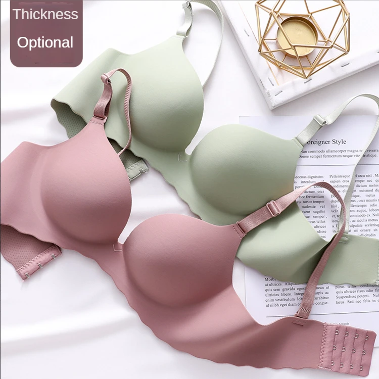 

Macarons One Piece Underwear Traceless Girl Bra Set Smooth Wirless Push Up Adjusting Bra Sexy Bra Set Push Up Bra Everyday