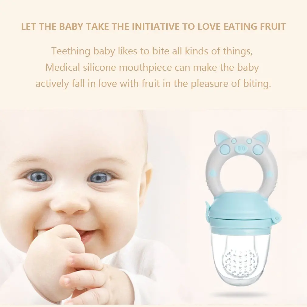 Silicone Fresh Food Nibbler Baby Feeder Kids Boy Girl Fruit Nipples