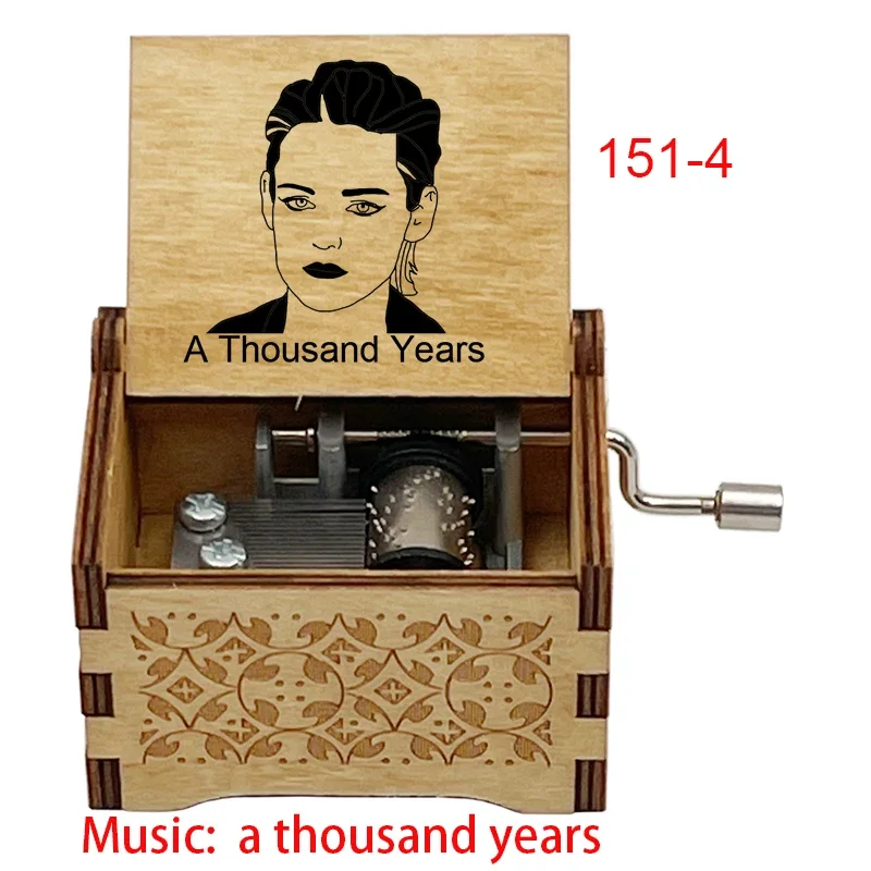 Music Box Carousel Music Box A Thousand Years Vampire Movie Music Box Handed Wooden 18 Tones Wedding Romance Song Girlfriend New Year Christmas Gift
