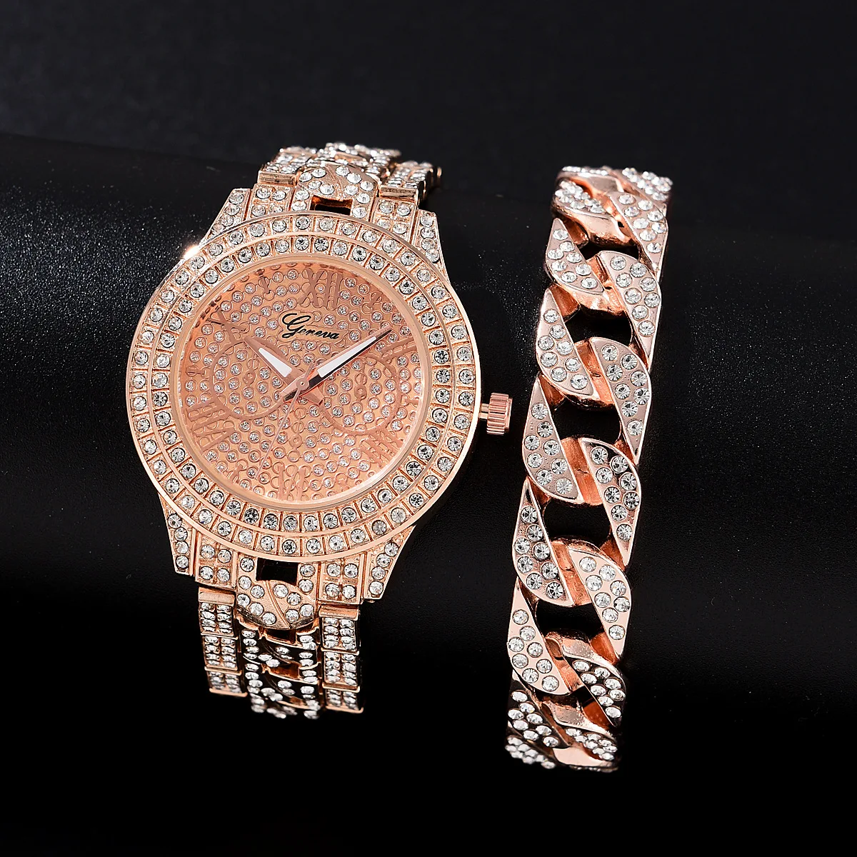 

Temperament Women's Quartz Watch Atmosphere Steel Band Full Diamond Fashion Watch Watch Small Simple Women's Watch Relojes