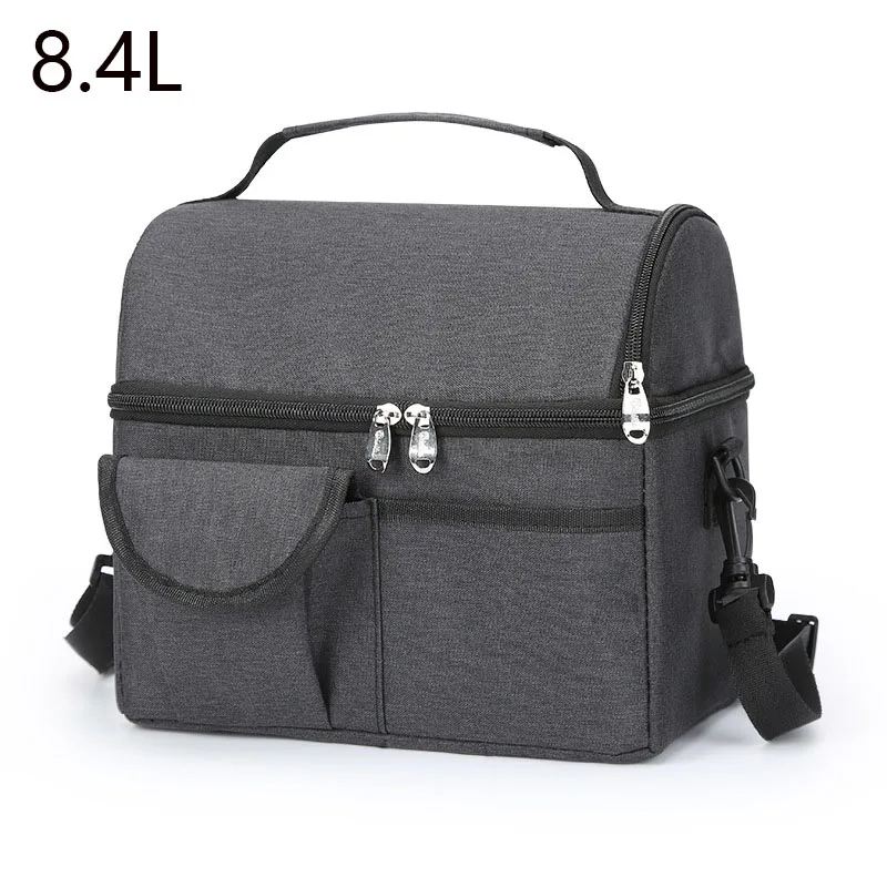 

8.4L Lunch Bag Insulated Thermal Bag Cooler Warm Keeping Lunch Box Cooler Bags Thermal Insulation Package Food Storage Bag 8.4L