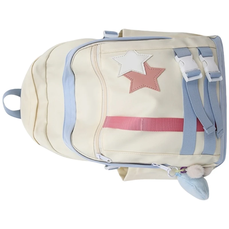 Women Travel Backpack Eye-Catching Star Backpack Student School Backpack Large Capacity Backpack for College Work