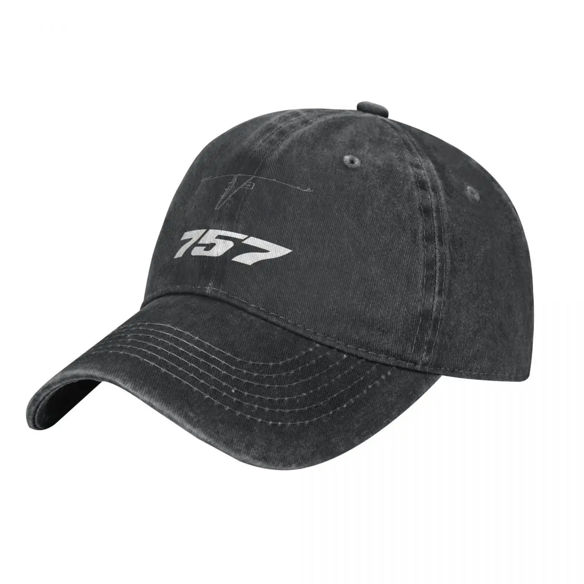 Boeing 757 Silhouette Top View Cowboy Hat Sunscreen Luxury Cap Designer Hat Elegant Women's Hats Men's