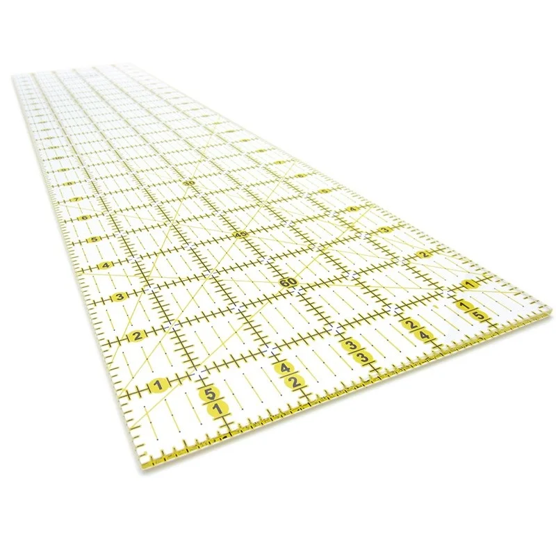 24"*6" Sewing Ruler Quilting Ruler Clear Acrylic Quilt Grid Sewing Measuring Tools 3mm Thickness KPR2406