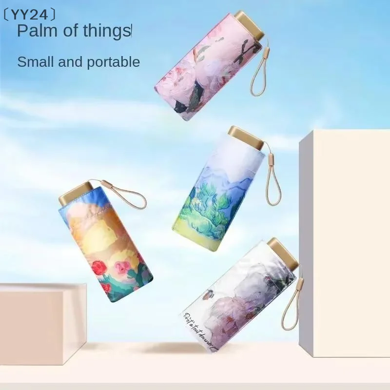 Portable and Stylish Women's Sun Parasol with UV Protection