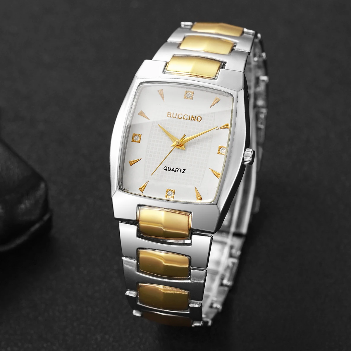 ساعات رجال الأعمال الفاخرة موضة مستطيل الهاتفي كوا...