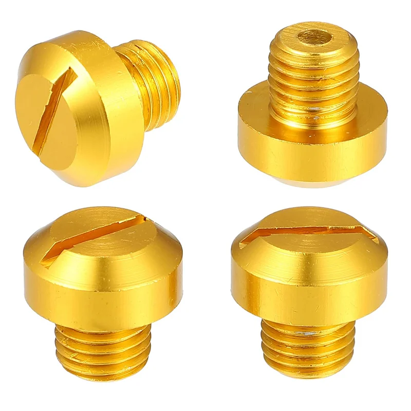 4Pcs Golden Motorycle Mirror Hole Blanking Plug Cover Cap M8 * 1.25 Per Streetfighter 848 2012-2019/Per 1200 2014 2015