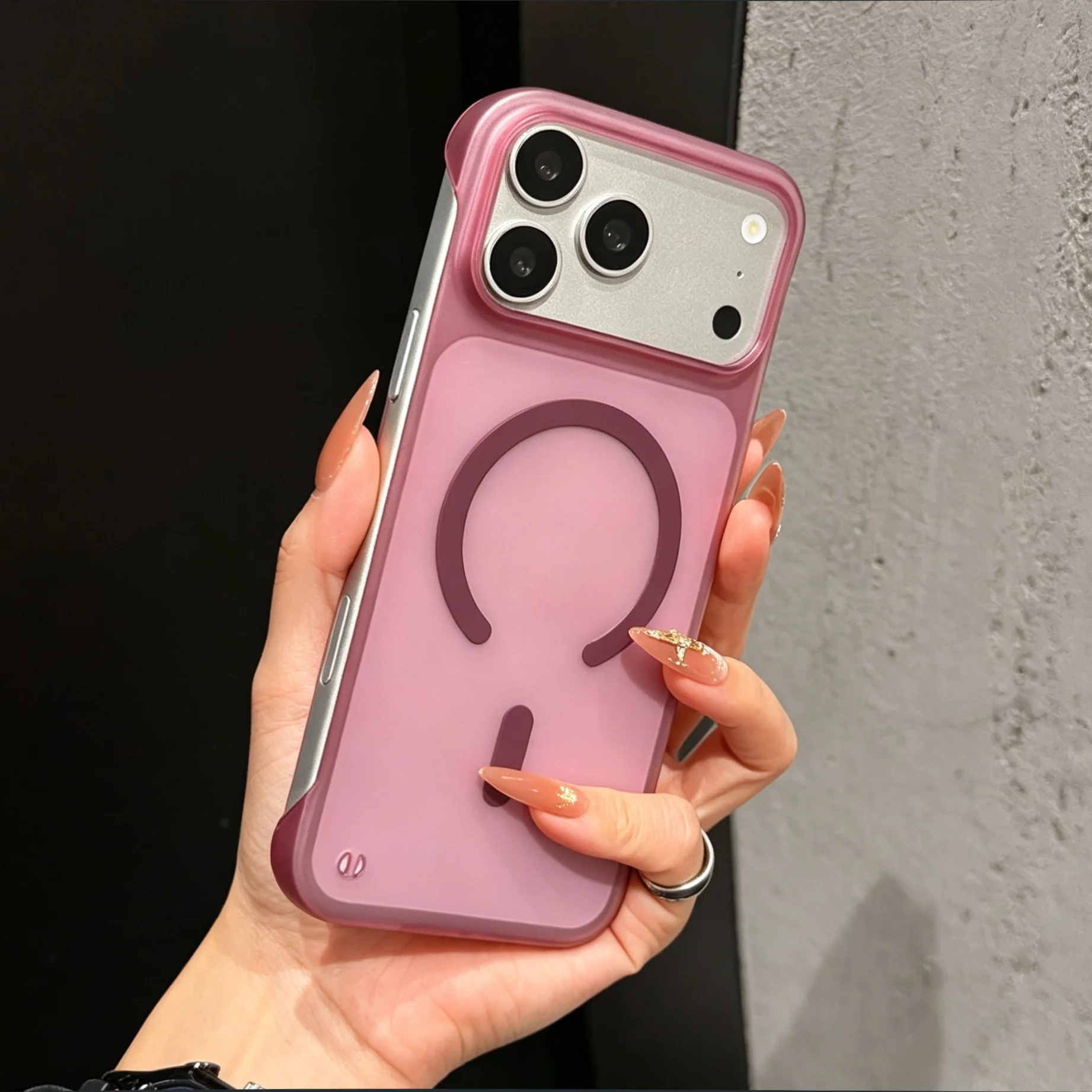 Ultra Thin Frameless Magnetic Matte Phone Case with Enhanced Protection