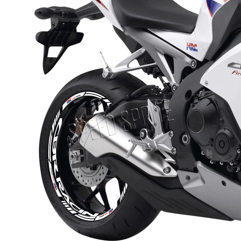 Reflective Wheel Sticker Reflective Wheel Sticker Rim Strips Tape Hub Decal Accessories For Honda HRC CBR650R cbr 600 rr CBR 600 F4 f4i CBR1000RR 250r