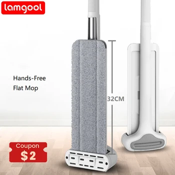 Hands-Free Squeeze Mop with Pads 1