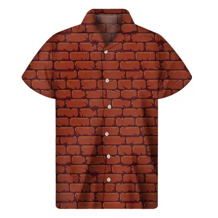 2024 Summer New Gaming Pixel Emoji Pattern Men's Hawaiian Shirt Casual Button Lapel Unisex Shirt Pixel Style Fashion Shirt 2