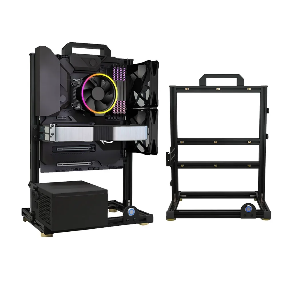Alumínio Aberto pc Case Frame Rackdiy Desktop Eatx Gamers Cabinet Chassis de Refrigeração a Água Mod Criativo Itx Matx Matx Atx